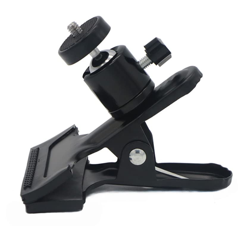 Walway Tripod Camera Clip Clamp Flash Reflector Holder Mount with 360 Degree Ball Head for Smartphone/ DSLR/ Video Cameras/ Studio Backdrop Camera