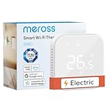 Meross Thermostat Connecté, Thermostat Chauffage Électrique, Thermostats WiFi, 16A, Compat...
