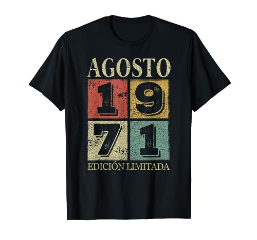Agosto 1971 Cumpleaños nacen en Agosto De 1971 Regalo Camiseta