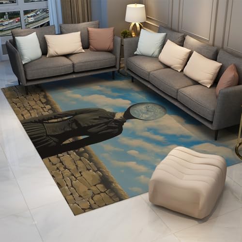 Tapis d'art fantasy 140x200cm rétro antidérapant pour couloir