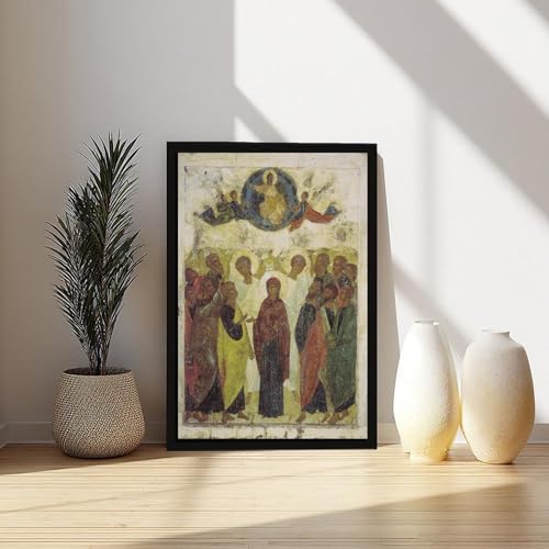 Impression sur toile Ascension de Jésus d'Andrei Rublev 20x30 cm - 6