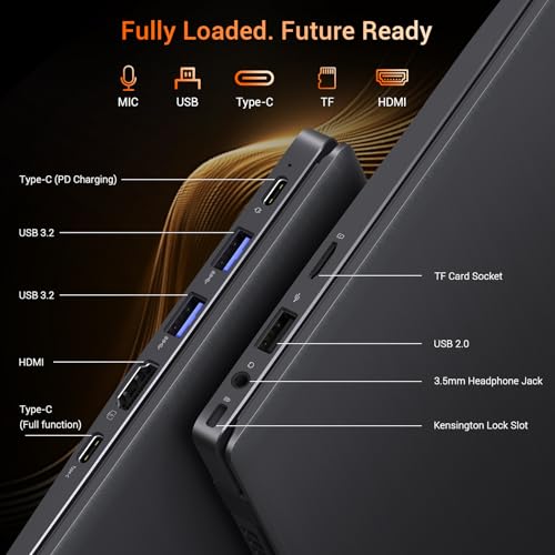 Image of Laptop Computer, 16GB RAM 512GB SSD, Pentium Gold 6500Y Processor Up to 3.4GHz, FHD IPS Display, Dual Type-C, USB 3.2, HDMI, WiFi 5, Bluetooth 5.0, 14 Inch Business & Student Laptop