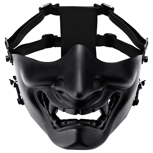 Máscara de airsoft de moda, diseño creativo de media cara para protección de juegos al aire libre