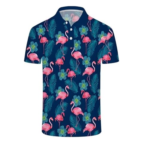 Men's Funny Golf Polo Shirts for Performance Cover