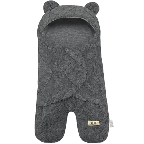 Image of BlueSnail Comfortable Swaddling Blanket,Breathable and Soft Newborn Receiving Blanket (Grey)