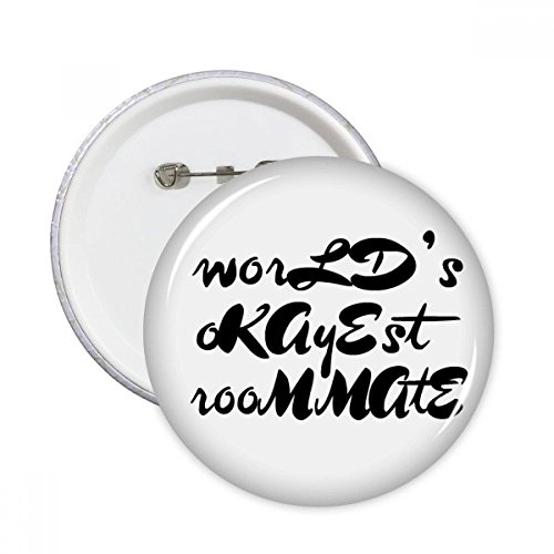 Badge Okayest Roommate graduation saison pins multicolore XL pour décoration textile