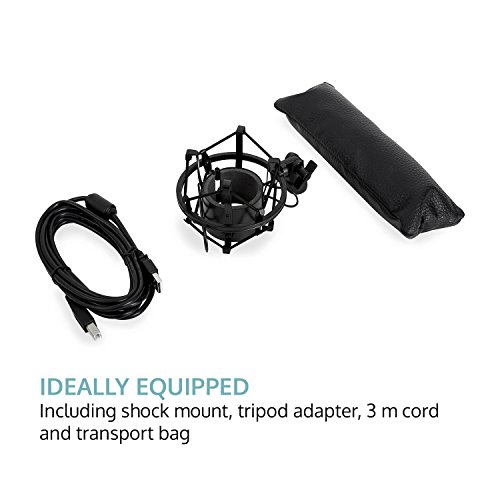 Auna Pro MIC-900B, USB Kondensator-Mikrofon, Gaming-Mikrofon, Standmikrofon für Gesangs- und Sprachaufnahmen, PC… - Image 7