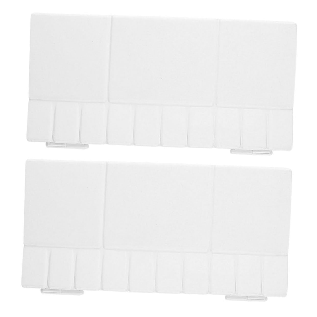 Tofficu 4 Sätze Acryl-farbkasten Farbtablett Nasse Palette Markierungen Zum Ausmalen Farbwannenauskleidungen Paletten Für Kunstmalerei Aquarellpapier Kunstpalette Weiß Abs 2 Stück * 4