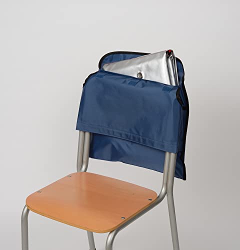 背もたれ式防災頭巾用ポケット付カバー ネイビー 約34×42cm 90053 背もたれ式防災頭巾用ポケット付カバー ネイビー 約34×42cm 90053