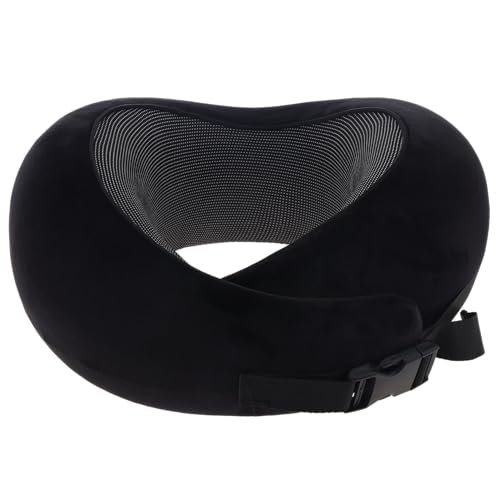 Quancru Travel Neck Pillow Airplane Memory Foam Adjustable 360°U-...