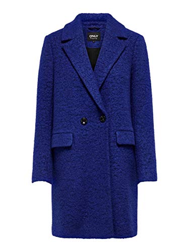 Only ONLNEWALLY Wool Coat CC OTW Abrigo de lana, Azul, L para...
