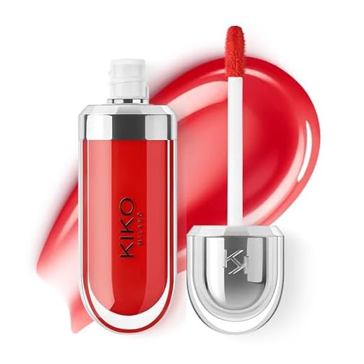 (Fire Red) - KIKO MILANO - 3d Hydra Lipgloss 13 Softening lip gloss for a 3D look