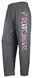 Zubaz NFL Men's Poly Fleece Team Name Dark Heather Gray Sweatpants, New England Patriots Large