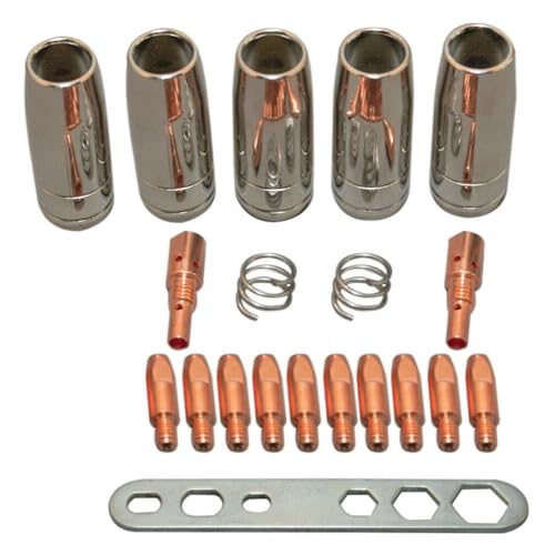 SENRISE 20 acessórios de pistola de soldagem, kit de suporte de pontas de contato de bocal, acessóri