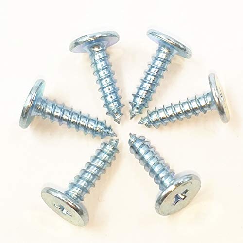 50 tornillos planas para roscado acero carbono 0.5 pulg miniatura 6