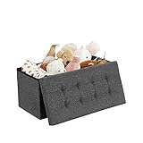 SONGMICS Faltbare Sitzbank 80 L - 8