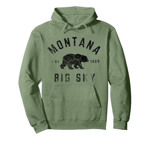 Montana Pullover Hoodie, Adult Unisex, Sage Green, Medium