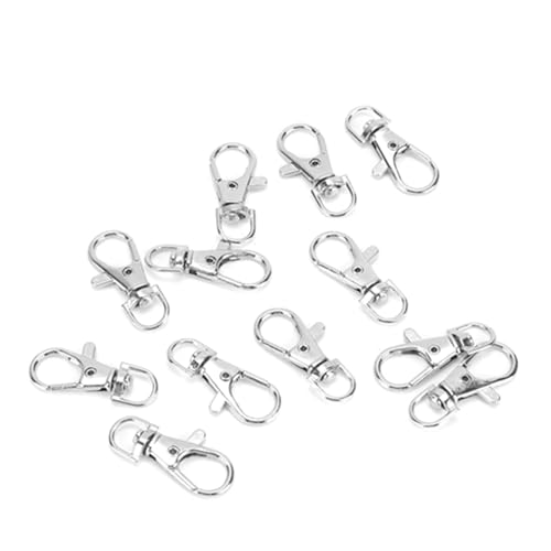 Gavigain 12 Pack Birdcage Door Buckles, Sturdy Iron Construction, Rusts, Secure Fastener for Birdcages, Pet Enclosures, and Small Animal Cages