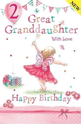 Happy Birthday Great Granddaughter Verses Great Granddaughter 2Nd 2 Today Happy Birthday Card With A Lovely Verse :  Amazon.co.uk: Stationery & Office Supplies