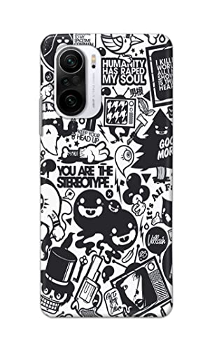 Image of Printed Hard Back Cover Case for Mi 11x 5G | Mi 11x Pro 5G Back Cover (Mixed Cartoon) -1302