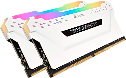 Corsair Vengeance RGB PRO 16GB (2x8GB) DDR4 3200MHz C16 Desktop Gaming Memory White