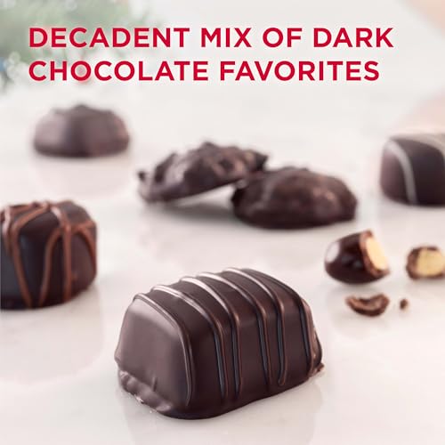 RUSSELL STOVER Christmas Dark Chocolate Candy Assortment Gift Box, 9.4 oz.