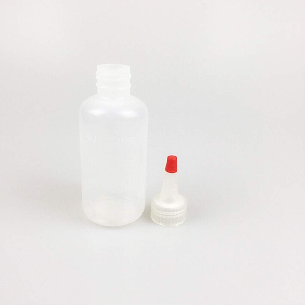 Lurrose 6pcs Empty Paint Tubes Squirt Bottles for Liquids Empty Paint Bottles Reusable Needle Bottle Squeeze Bottles Glue Bottle Tip Bottle Volumetric Flask Mini 4oz Dispenser