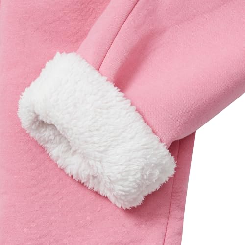 Lands' End Kids Sherpa Fleece Lined Jogger Sweatpants Desert Rose Kids X-Small4