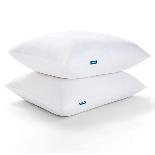 Bedsure Standard Pillows Size Set of 2 - Bed Pillows Standard Size for Sleeping, Soft and Supportive, Hotel Quality, Original Down Alternative Filling for Side, Back Sleepers, 2 Pack - Soft-2PK - Standard
