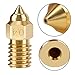 10PCS Brass 0.4mm Nozzles for Ender 3 V3 SE, Ender 5 S1, 3D Printer Parts High Speed M6 0.4mm Nozzles Kit for Ender 3 V3 SE, Ender 5 S1, Ender 7, Spider 1.0 Hotend