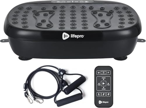 Lifepro Vibration Plate Exercise Machine with Magnetic Acupoints - Full Body Vibration Platform for Beginners and Recovery - Ideal Lymphatic Drainage Massager for Muscle Toning and Overall Fitness