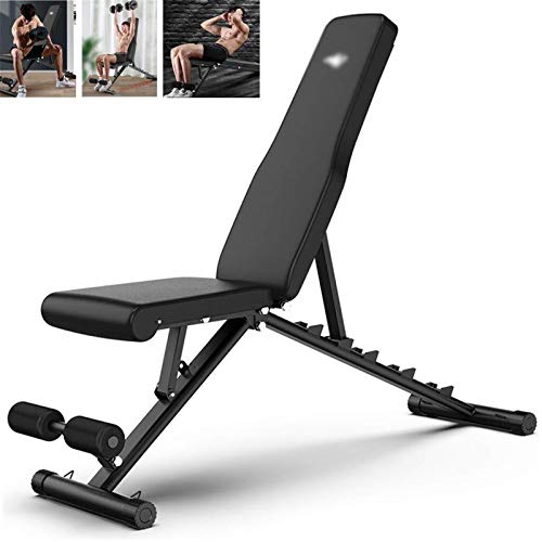 Taburete con mancuernas multifuncional, banco profesional para sentarte y prensa de banco, silla de gimnasio en casa, 300 kg, 120 x 40 x 45 cm