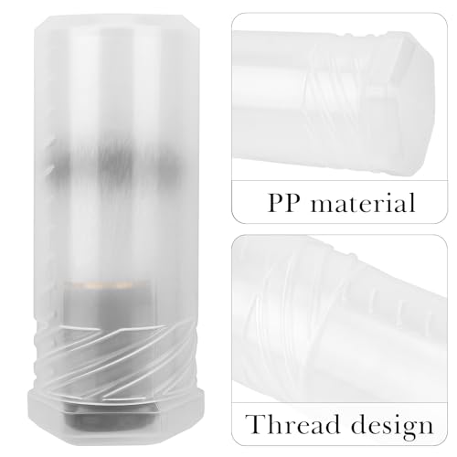 Linkidea 2 Pack Shaving Beard Brush Case for Travel, Portable Waterproof Shaving Brush Case Holder, Brush Case Holder Stand with Adjustable Height Compatible Most Shaving Brushes (White) - Image 3