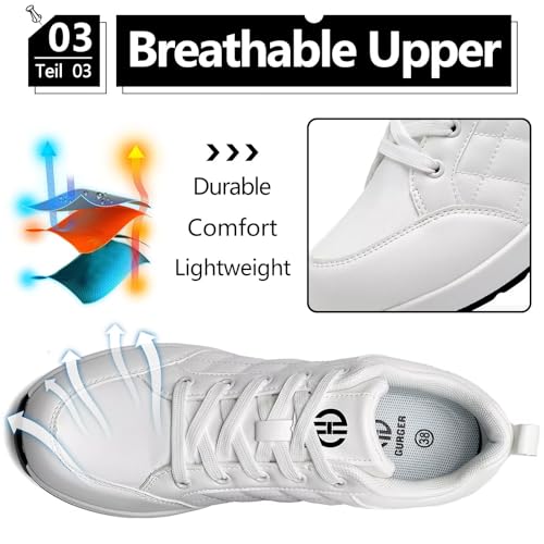 Wedge Sneakers for Women, Non-Slip Breathable High Heels for All Seasons4