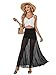 KIFOVEN Women’s Sheer Mesh Maxi Skirt High Waist Flowy A Line See Through Long Skirt Black Large