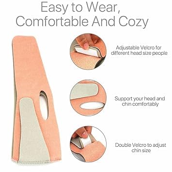 MEBISO Face Lifting Belt Elastic Face Slimming Bandage V Line Face Shaper Women Chin Cheek Lift Up Belt Facial Anti Wrinkle Strap Face Care Slim Tools (multicolor) 3