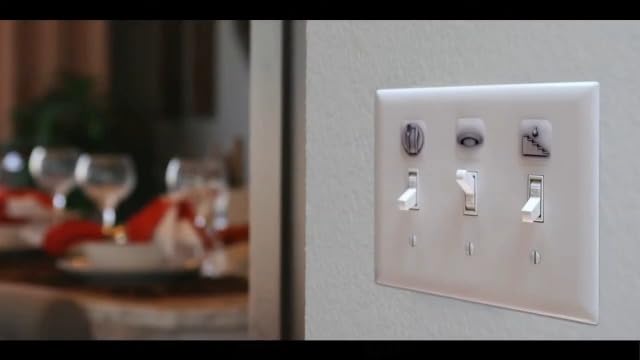 Visual Light Switch Sticker Labels - Bedroom & Bathroom Theme, Clear, 3D Design, 24PCS