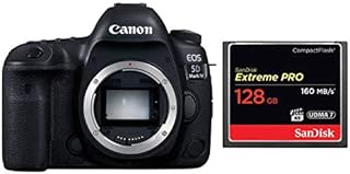 Canon EOS 5D Mark IV Full Frame Digital SLR Camera Body with 128GB CompactFlash Memory Card