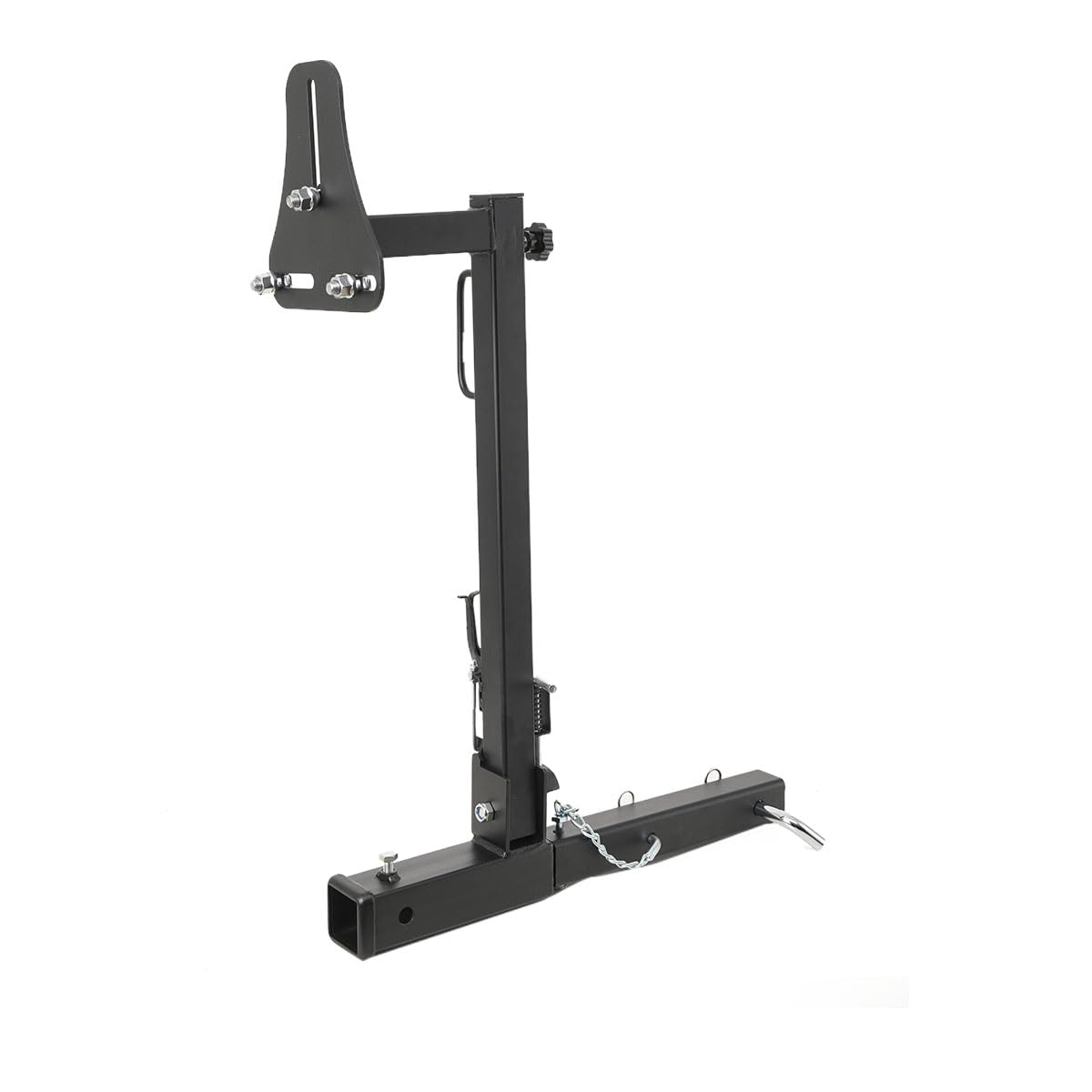 QAVODB Spare Tire Carrier 2" Receiver for 16", 16.5", 19.5", 22.5" 24" Wheels, Heavy Duty 110lbs Capacity, Side Mount Design, Adjustable (56.5-80.5in)