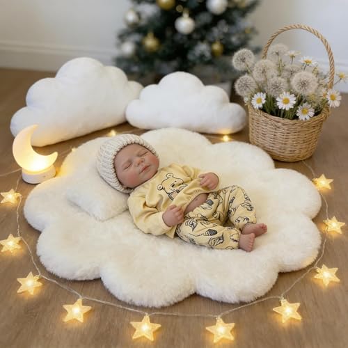 Reborn Babypuppen Zwillinge Silikon Ganzkörper Vinyl 45,7 cm Realistische Babypuppe Anatomisch Korrekt Zwei Mädchen Real Life Neugeborene Babys Zwillinge Puppen für Kinder Geschenke – Bild 3