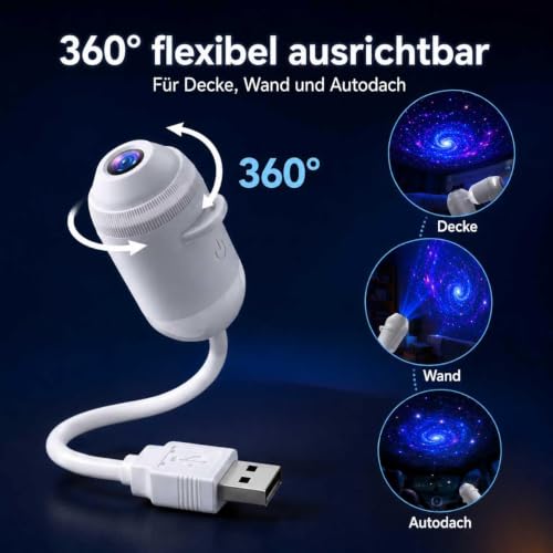Hd Smart Dynamic 5D Holographic Night Light Projector，6 Films - image 6