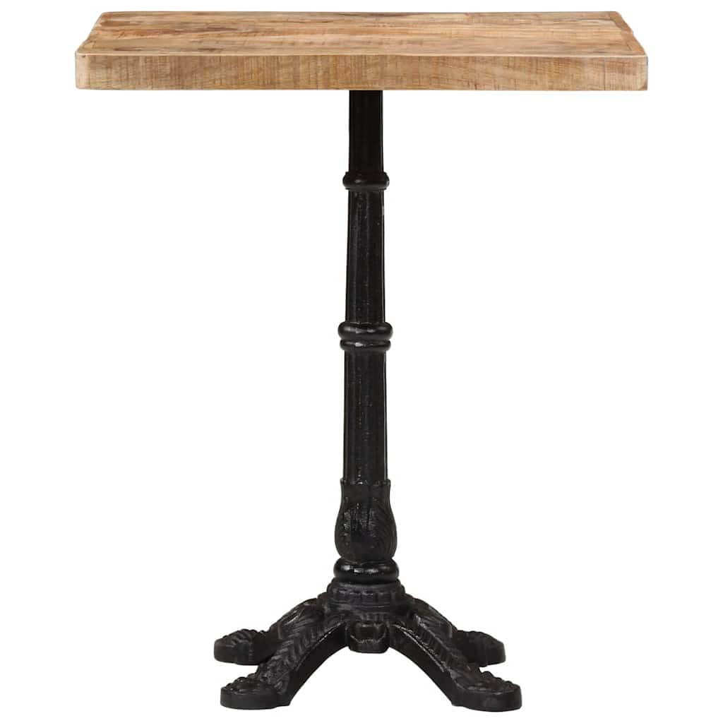 Tavolo da Bistrot 60x60x77 cm in Legno di Mango e Ghisa