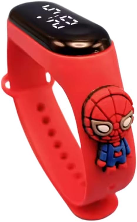 JABEDE Première Montre Numérique Cartoon 3D en Silicone Souple