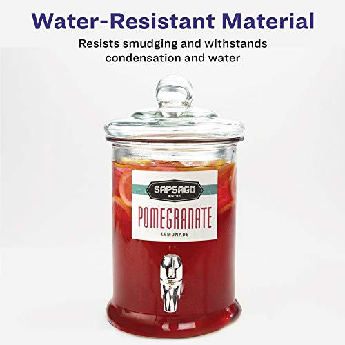 Avery Removable Labels For Laser & Inkjet Printers, 3.5" X 4.75", 32 Water Resistant Labels (2 Pack, 64 Labels Total) #TOP2