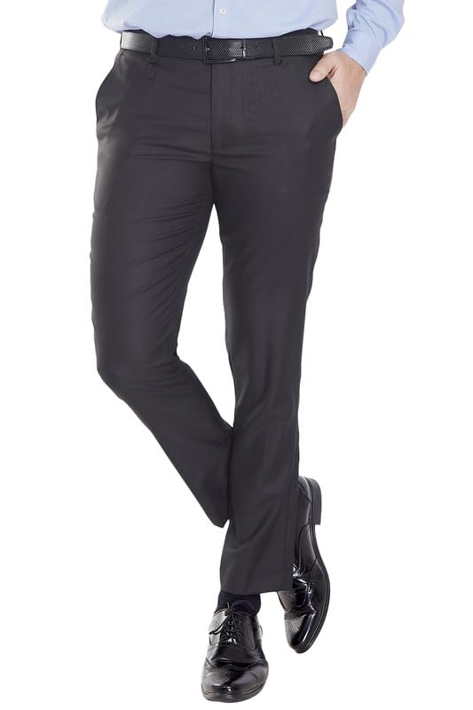 Men Slim Fit Flexi Waist Stretchable Formal Trouser Wrinkle Resistant Tailored Fit Office Wear Pant-picture-29