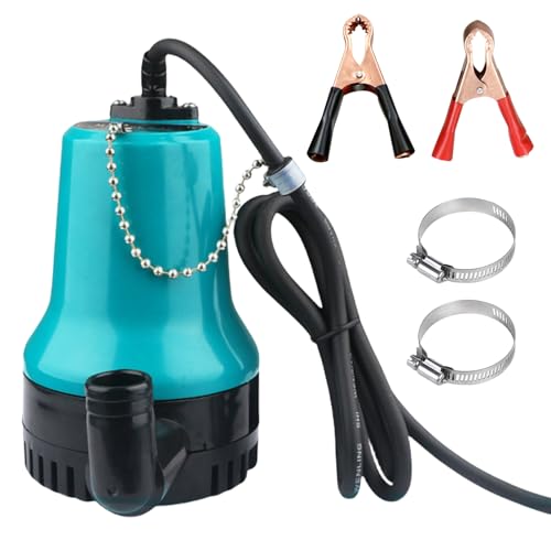 Tauchpumpe Schmutzwasser Mini Wasserpumpe DC 12V Tauchwasserpumpe 50W 4200L/H Wassertransferpumpe für Aquarium Hydroponik Bewässerung
