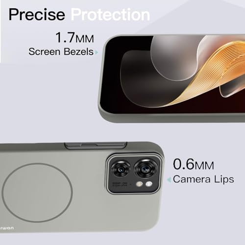 Image of KARWAN️Magnetic Ultra Slim-Fit Back Case Cover for Moto Edge 40 |Hard PC Case Cover| Ultra-Thin & Light Weight with [Ultra Premium Feel] Case for Moto Edge 40(6.5 inch)(Grey)