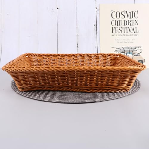 Cesta para almacenar pan rectangular que elimina el desorden en barras de panadería y cocinas 7