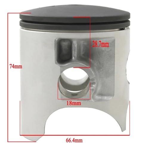 Kit segments de piston 67mm CR250 longévité et compression maximale