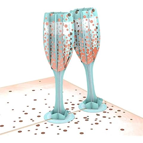 Lovepop Champagne Toast Pop Up Card, Celebration Card, 3D Cards, Anniversary Cards, Popup Greeting Cards, Wedding Cards Cover